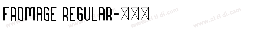 Fromage Regular字体转换